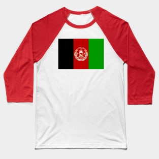 Flag of Afghanistan Baseball T-Shirt